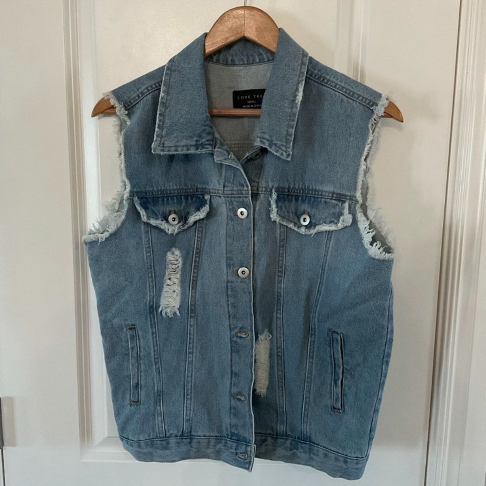 NWOT Denim Vest
